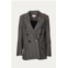 By Together prince of wales double-breasted blazer in brown