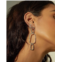 LUV AJ blair chain statement earrings in silver