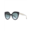 Elie Saab womens cat eye sunglasses es081/s 8079o black/transparent gray 55mm