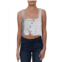 Lucca womens striped bralette crop top