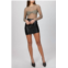 ZEYNEP ARCAY layered mini leather skirt in black