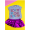 Sparkle by Stoopher girls love art tee in blue