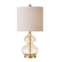 Home Outfitters gold table lamp set of 2, great for bedroom, living room, casual