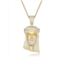 Stephen Oliver 18k gold cz religious necklace