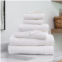 Ienjoy Home towels 100% cotton bathroom essentials, 6 pack white