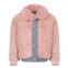 Pinolini pink fuzzy denim jacket