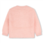 Carrement Beau pink fuzzy heart cardigan