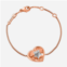 Baccarat vermeil, gold crystal heart and star charm bracelet 2812903
