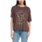 Project Social T champagne distressed foil perfect t-shirt