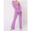 ANOTHER GIRL wide rib knit trouser in lilac