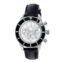 Porsamo Bleu brandon mens leather silver and black watch 1012bbrl