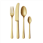 Georg Jensen copenhagen 16 piece matte gold cutlery set