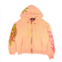 Bossi perisan melon airbrush rhinestone flower hoodie
