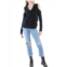 Black Orchid Denim womens cut out destroyed sweatshirt