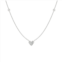 Ariana Rabbani diamond heart & two sided diamond necklace white gold