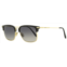 Omega mens browline sunglasses om0035 32b gold/black 55mm