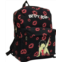 Betty Boop womens microfiber large backpack in black with leg up & lips