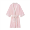 PJ Harlow shala rib knit camono robe in blush