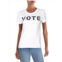 Prince Peter vote womens ribbed trim graphic t-shirt