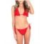 Dai Moda Womens Ruffle Ruffle Two Piece Bikini