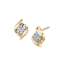 Sirena Diamond (1/5 ct. t.w.) Twist Earrings in 14k Yellow Gold