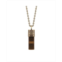 Karma and Luck Mens Outstanding Strength - Tigers Eye Evil Eye Slab Necklace