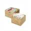 Seville Classics Woven Hyacinth Storage Cube Basket Set Of 2