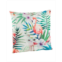 Saro Lifestyle Tropical Flamingo Print Polyester Filled Throw Pillow 18 x 18