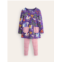 Boden Print Tunic and Leggings Set - Blue Enchanted Unicorn