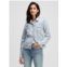 Gap Distressed Icon Denim Jacket With Washwell