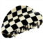 Chunks Medium Checker Hair Claw Clip in Black White