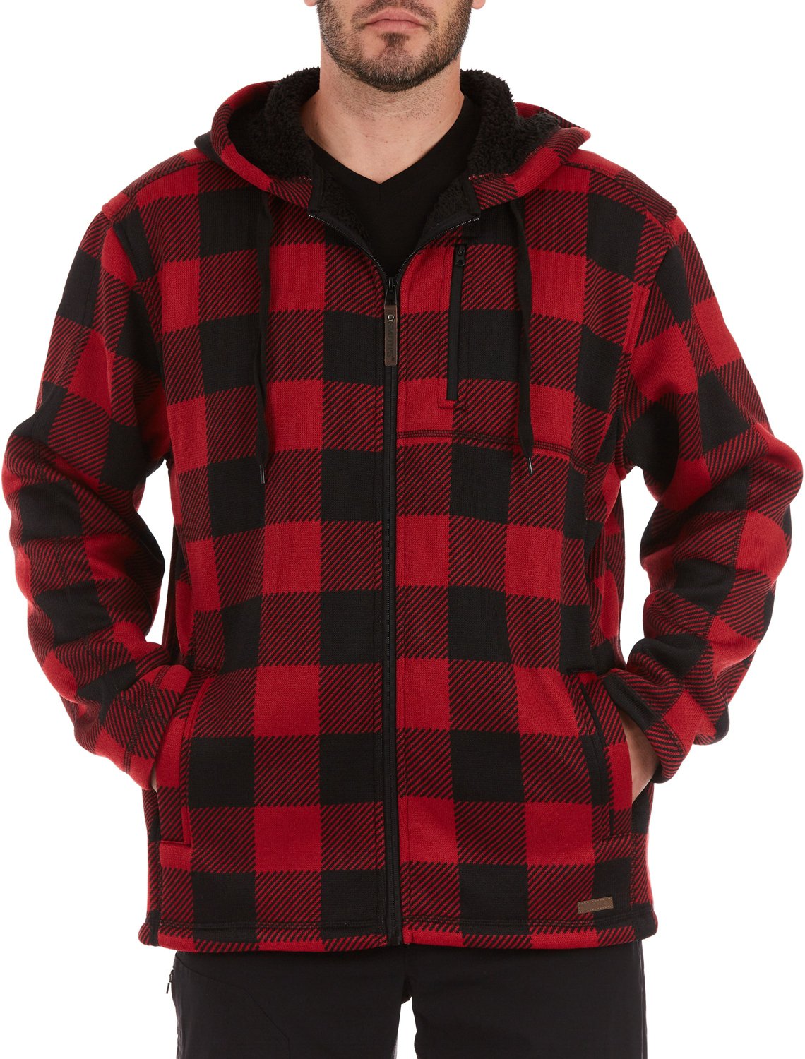 Smiths Workwear Mens Buffalo Sweater Fleece Hooded Jacket