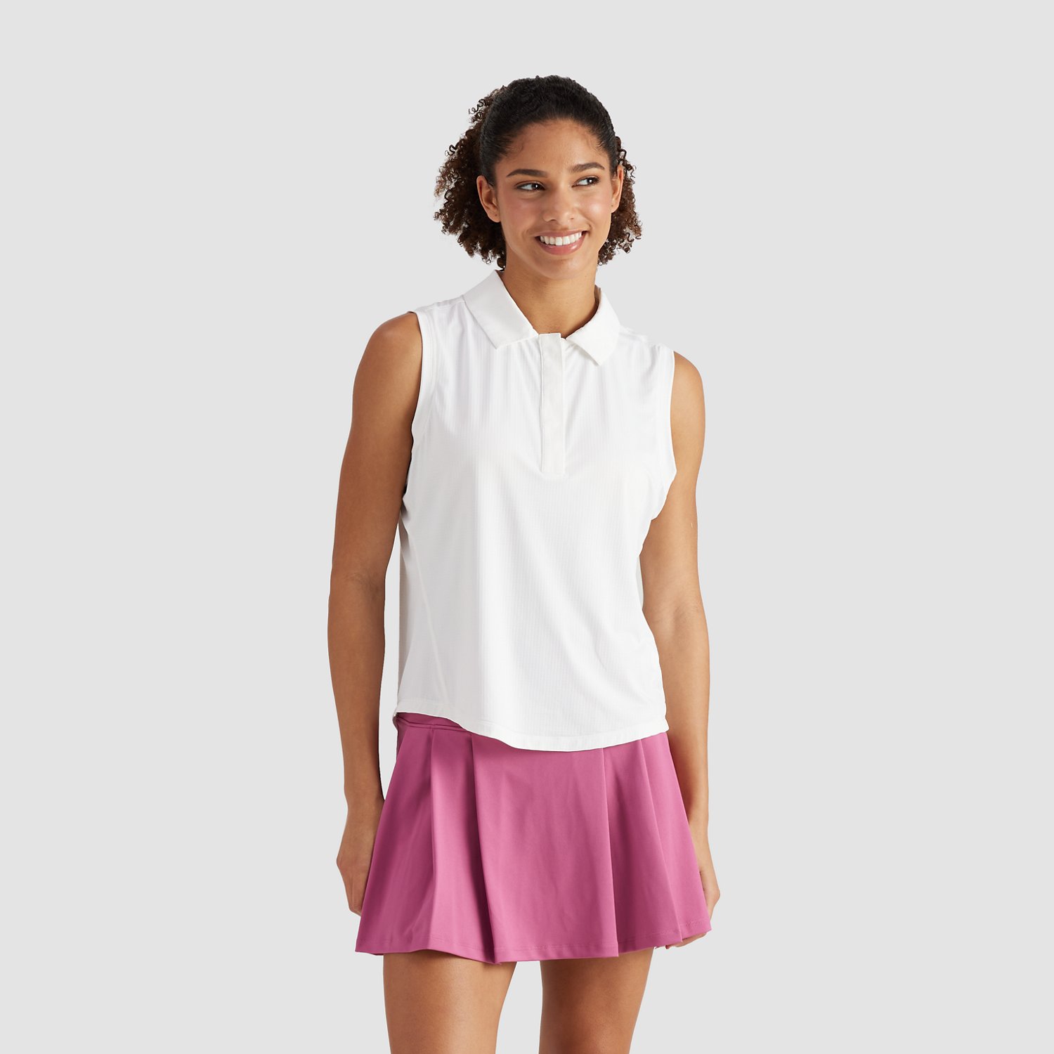 Freely Womens Charlotte Polo Tank Top