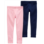 Carters Pink Toddler 2-Pack Pink & Navy Leggings