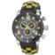 Akribos Xxiv Explorer Chronograph Steel Black and White Checkered Leather Strap Watch