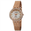 Akribos Xxiv Mother of Pearl Dial Rose Gold-tone Alloy Ladies Watch