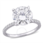 Amour 4 CT DEW Created Moissanite Engagement Ring In 10K White Gold