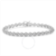 Haus Of Brilliance .925 Sterling Silver 1/4 Cttw Diamond 7 Open Circle Wheel Link Tennis Bracelet (I-J Color, I2-I3 Clarity)