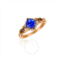 Le Vian Chocolatier Ring Blueberry Tanzanite, Chocolate Diamonds, Vanilla Diamonds set in 14K Strawberry Gold Ring Size 7