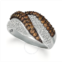 Le Vian Ladies Chocolate Gladiator Rings set in 14K Vanilla Gold