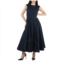 Max Mara Midnight Blue Filly Poplin Pleated Midi Dress, Brand Size 34 (US Size 0)