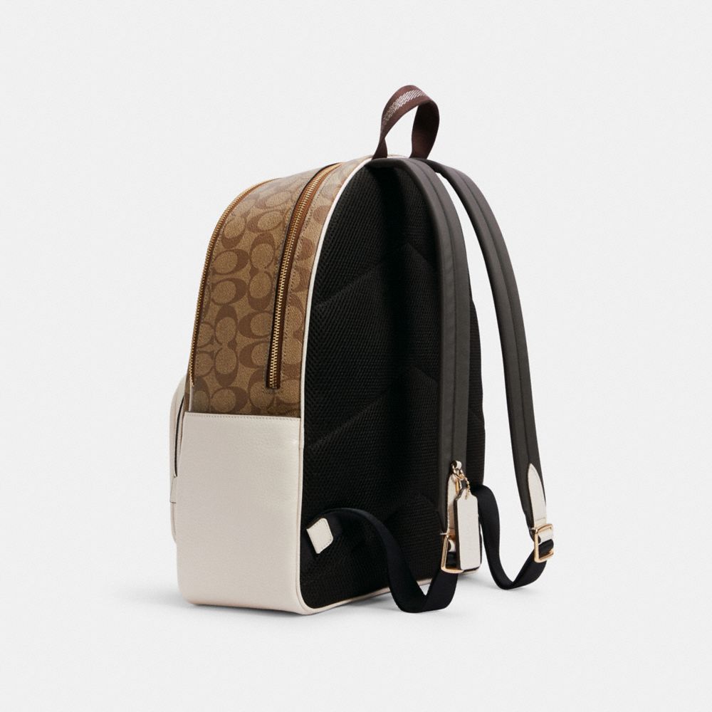 COACH Large Court Backpack In Signature Canvas