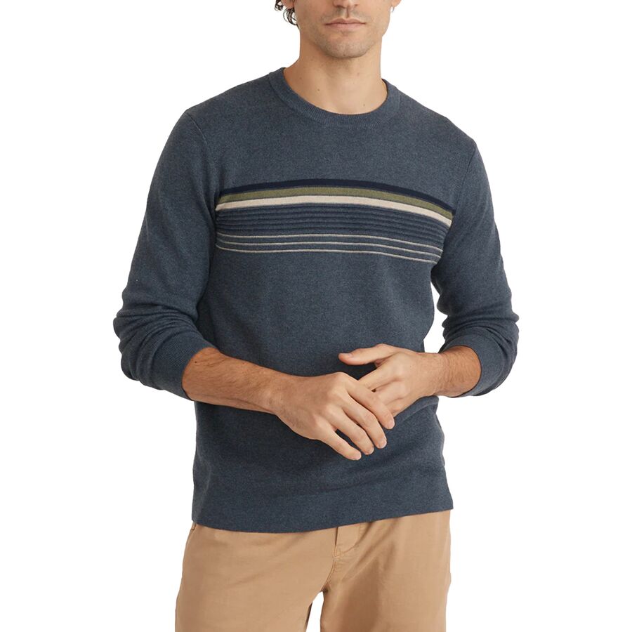 Marine Layer Chest Stripe Sweater - Mens