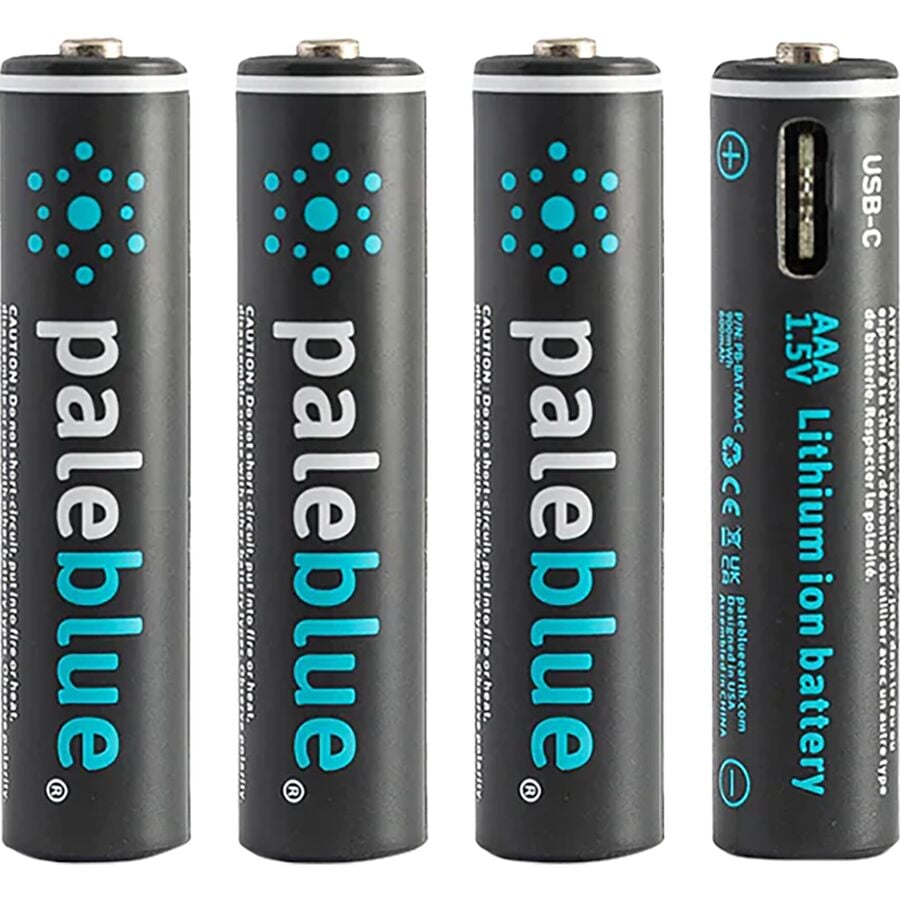 Pale Blue Earth Lithium Ion Rechargeable AAA Batteries
