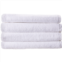 Coyuchi Organic Cotton Air Weight Bath Towel Set - 550 gsm, 4-Piece, 27x54”, Alpine White