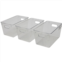 GOURMET HOME Small Modern All-Purpose Storage Bin Set - 3-Piece, 10.1x6x5.3”
