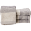 VAURNA Mingled Check Jacquard Washcloth - 4-Pack, 13x13”, Charcoal