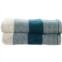VAURNA Mingled Jacquard Hand Towels - 2-Pack, 16x28”, Teal
