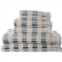 VAURNA Shaggy Ribbed Bath Towel Set - 6-Piece, Blue