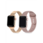Posh Tech ??2-Pack Silicone & Stainless Steel Apple Watch Replacement Bands/42MM-44MM
